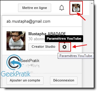 Compte YouTube