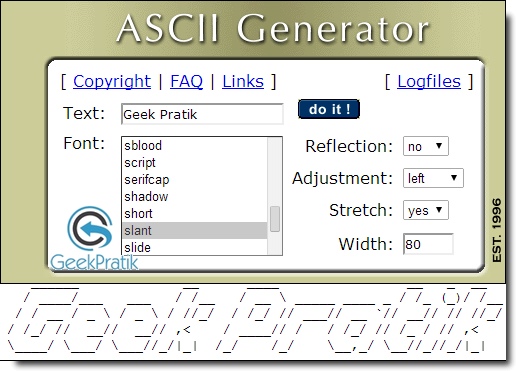 ASCII Generator