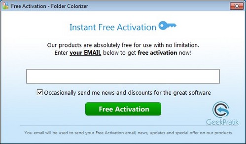 FolderColorize Free Activation