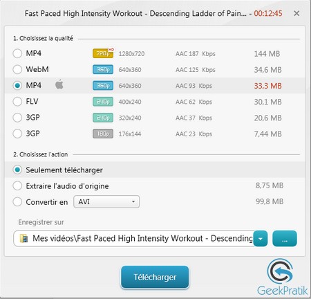 Freemake video downloader Format