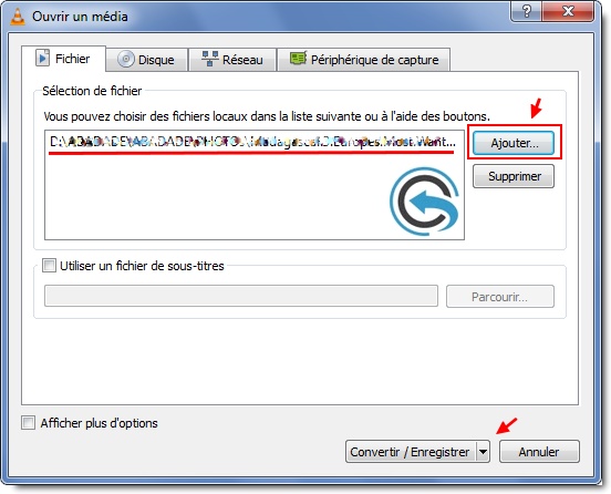 VLC Multimédia Player : Ajouter