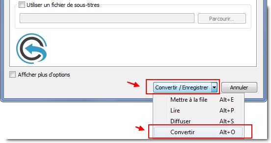 VLC Multimédia Player : Convertir