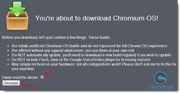 Download :Chromium OS Vanilla 