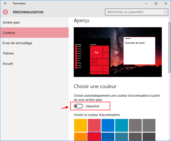 Désactiver l'arrière-plan de login sous Windows 10