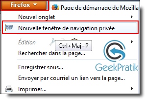 Firefox privée