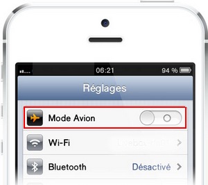 iPhone : Mode Avion