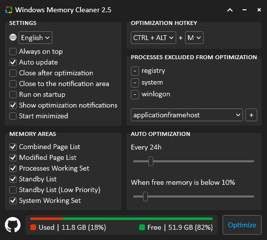 Windows Memory Cleaner